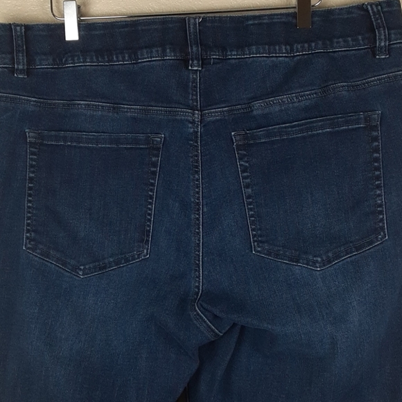 Lane Bryant High Rise Dark Wash Jean w/ Tighter Tummy Technology Waist Band - Picture 4 of 10